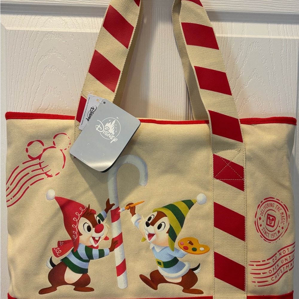 Disney Chip and Dale Holiday Tote Bag